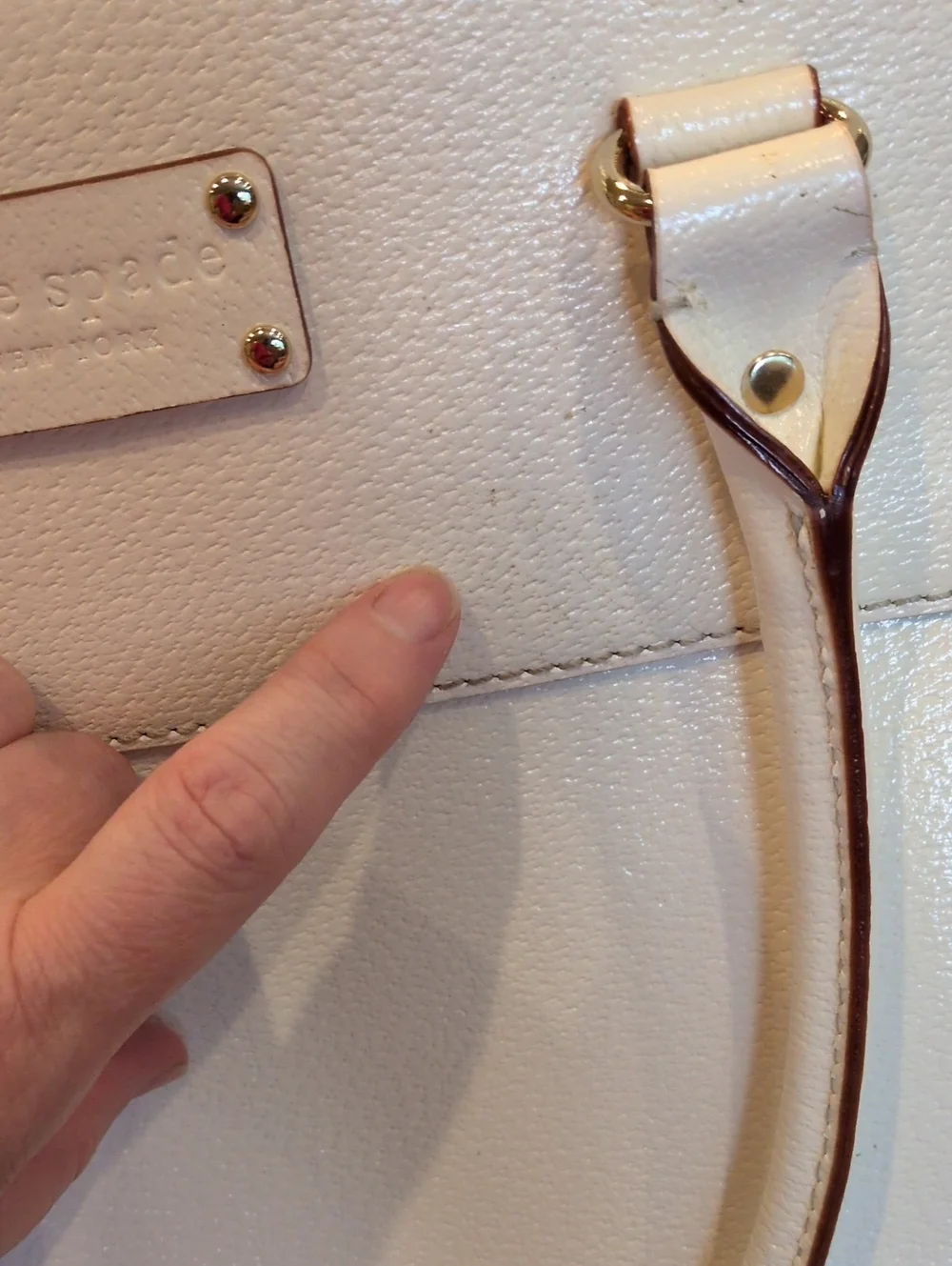 White Kate Spade New York Wellesley Maeda handbag